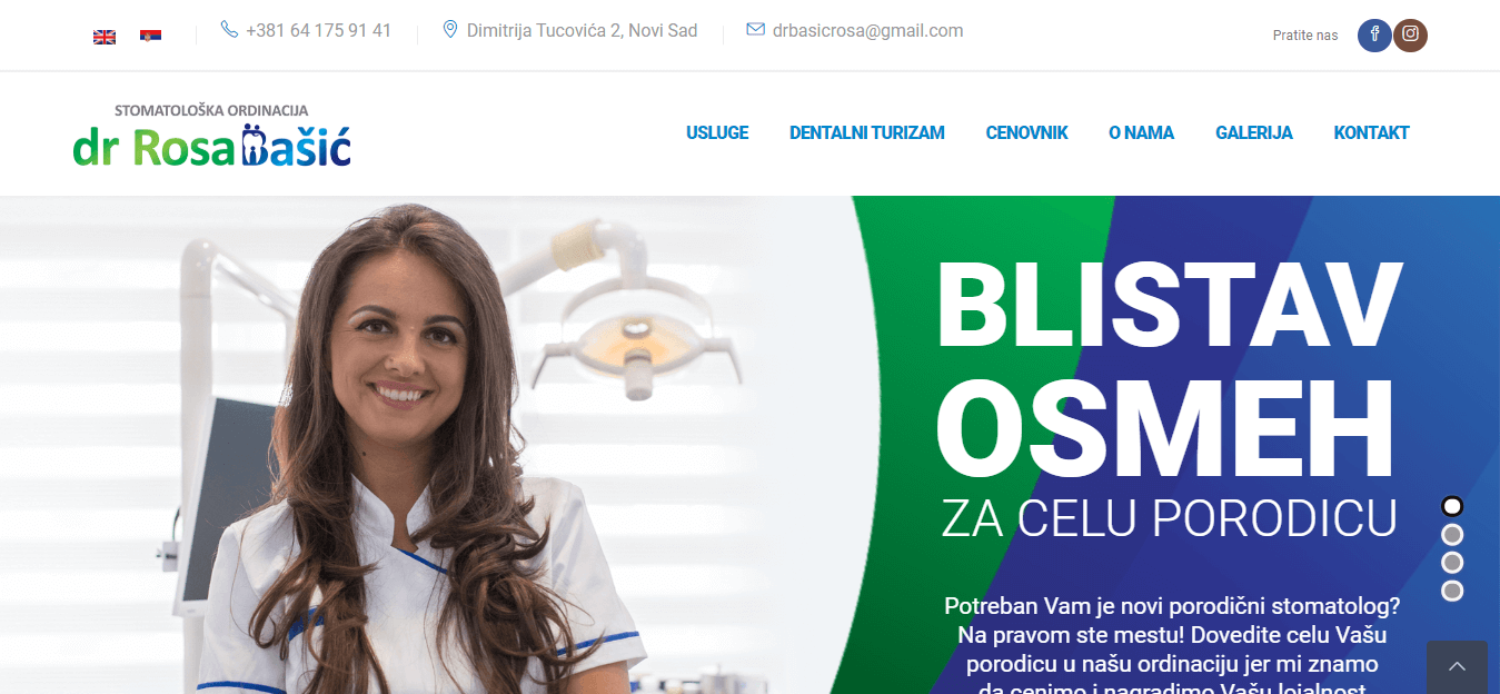 Stomatološka ordinacija dr Rosa Bašić, Novi Sad - stomatološke usluge